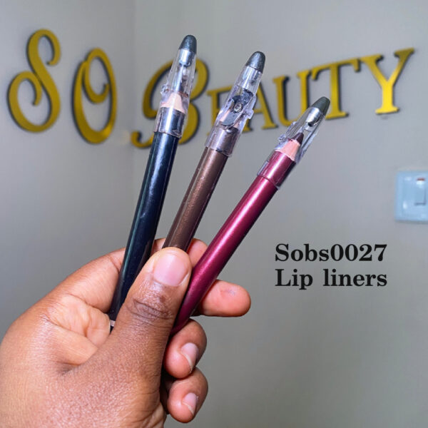 Lip liner 3pcs (1 black, 1black, 1 violet)