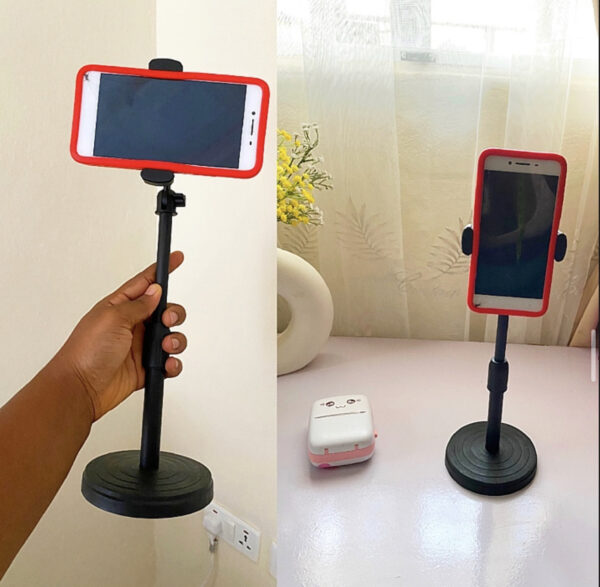 Desktop phone holder