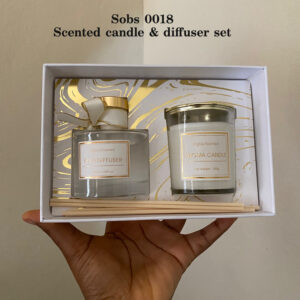 Diffuser and scented candle set