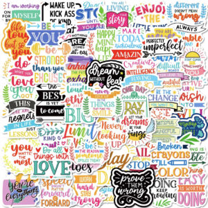 Positive affirmation Stickers (pack of 50pcs)