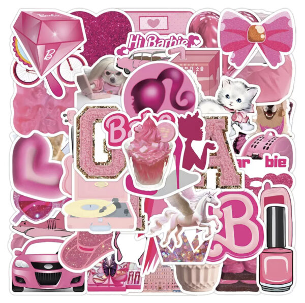 Barbie themed stickers (pack of 50pcs)