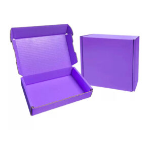 Purple packaging box