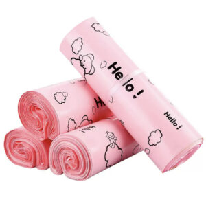 pink hello mailer bag (pack of 25pcs)