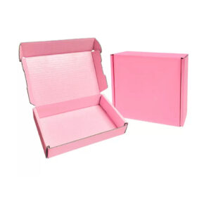 Pink packaging box