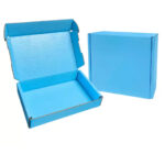 Blue packaging box