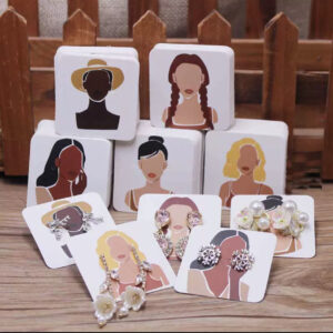 Fancy earring card with transparent nylon (25pcs mixed)