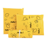 Yellow hello mailer bag (small 17x30cm, medium 25x35cm)