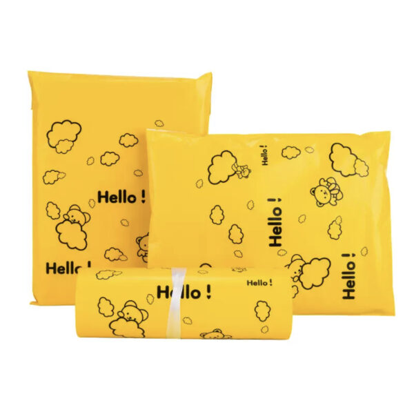 Yellow hello mailer bag (pack of 25pcs)