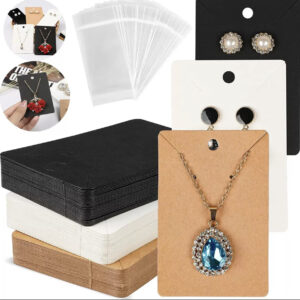 Jewelry card with transparent nylon (25pcs)