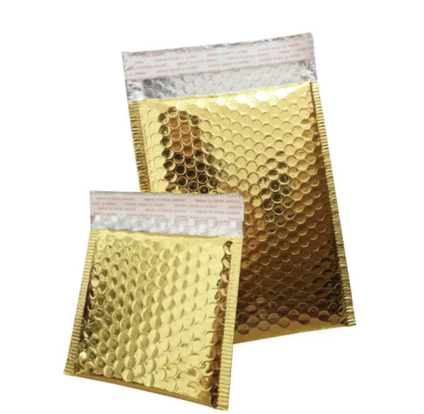 Gold glossy bubble mailer (pack of 10pcs)