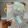 Silver holographic pouch (pack of 25pcs)