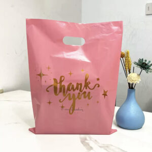 Pink thank you nylon (pack of 50pcs)