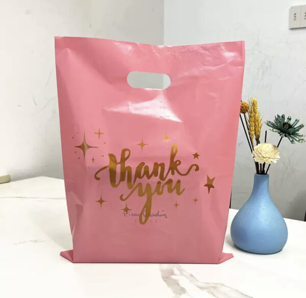 Pink thank you nylon (pack of 50pcs)