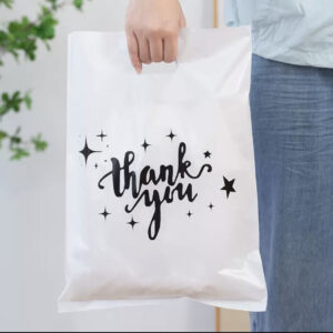 White thank you nylon (pack of 50pcs)
