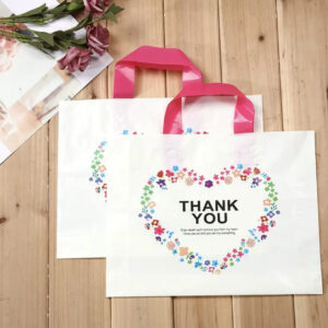 Pink handle Thank you Nylon (pack of 25pcs)