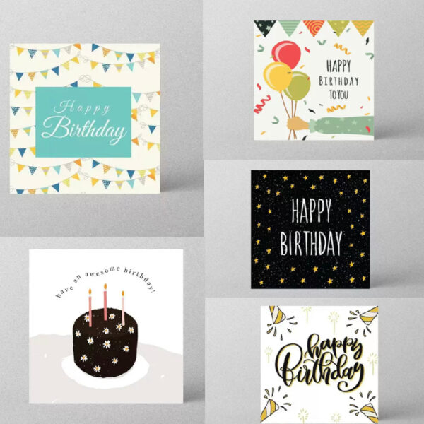 Birthday cards (1pc)