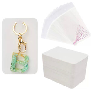 Keychain card with transparent nylon 50pcs