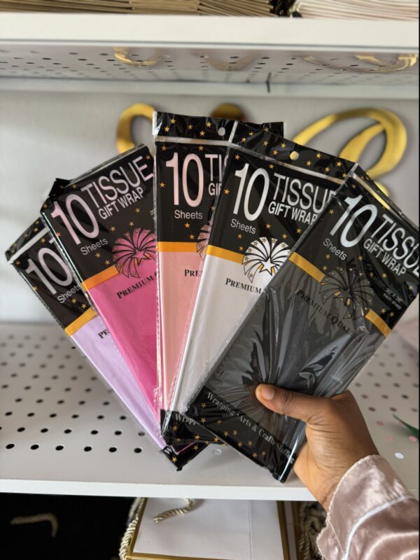 Plain tissue gift wrap (pack of 10pcs)