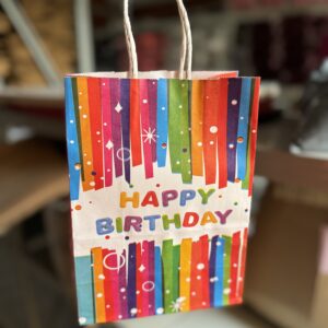 Birthday craft bag (21x16x8cm)