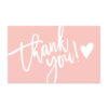 Heart thank you card (pack of 50pcs)