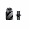 Black Fluffy microphone for iPhone & type C