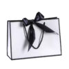 Black and white plain paper bag