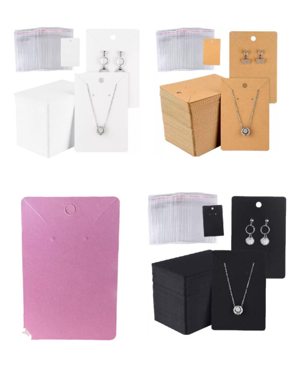 Jewelry card with transparent nylon (25pcs)