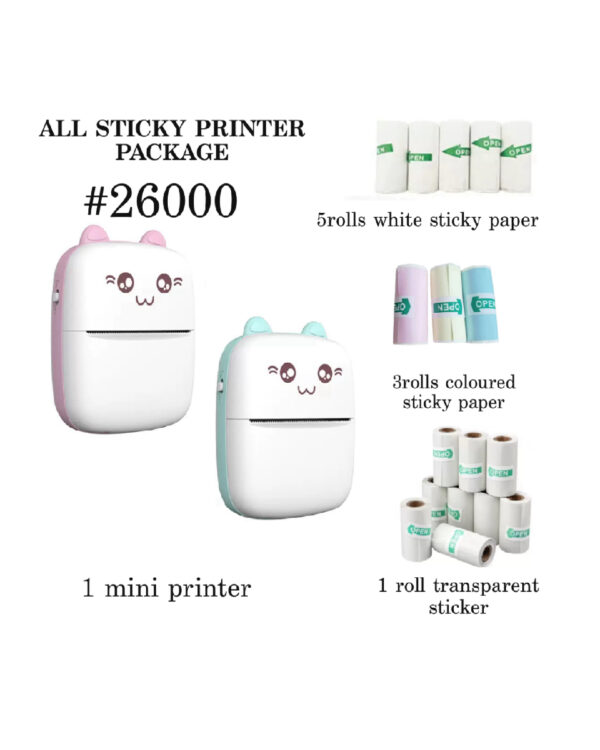 All sticky printer package