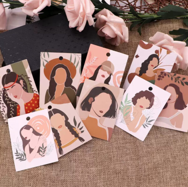 Fancy jewelry card with transparent nylon (25pcs mixed)