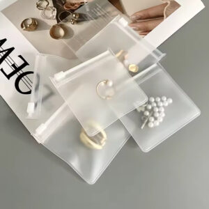 Frosted jewelry zip bag 25pcs (8x8cm)