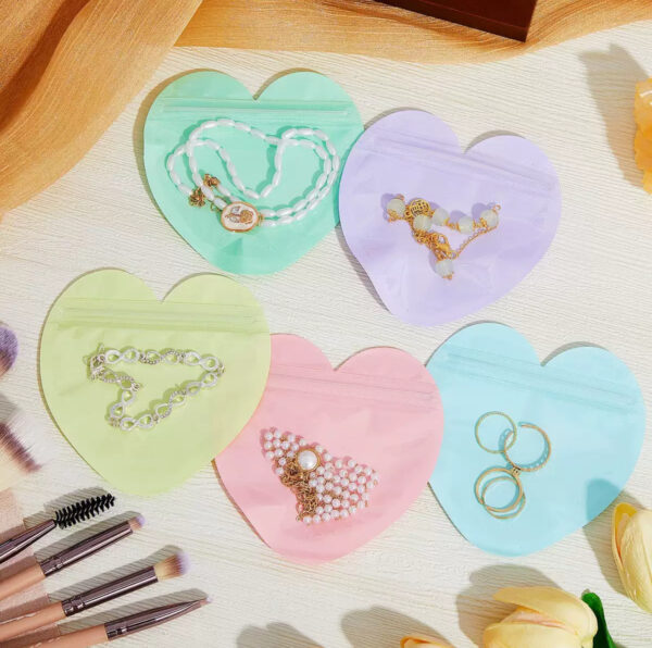 Heart pouch 25pcs red & pink mixed(10x10cm)