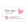 Hand made thank you card (pack of 50 cards)