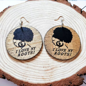 0004 Afro earrings