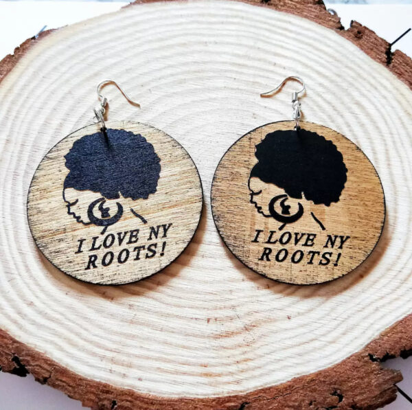 0004 Afro earrings