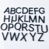 Big black alphabet wall stickers 20cm