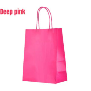 Deep pink craft bag(small 15x8x21cm , med 21x11x27cm)