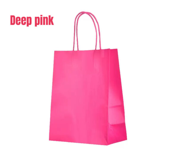 Deep pink craft bag(small 15x8x21cm , med 21x11x27cm)