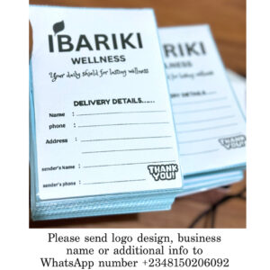 Custom delivery sticker (50pcs )