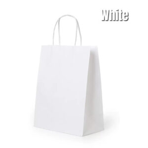 White craft bag (small 15x8x21cm , med 21x11x27cm)