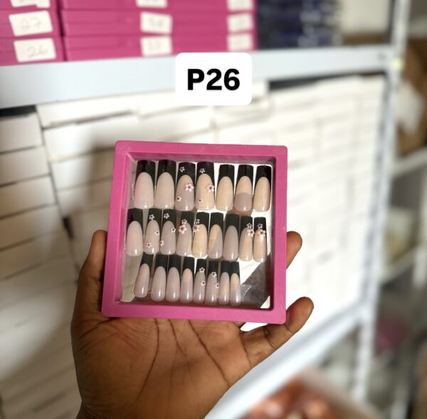 P26 (24 Press on on nail tips & installation kit)