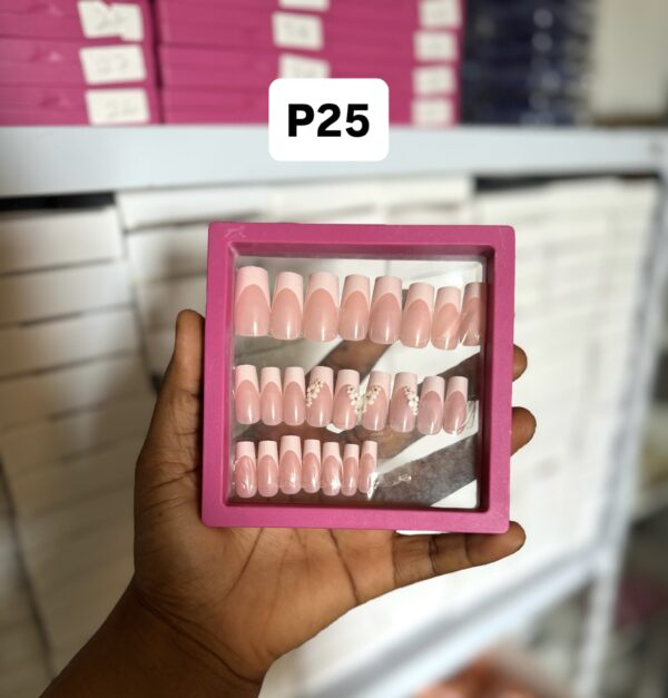P25 (24 Press on on nail tips & installation kit)