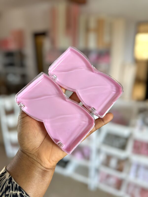 Pink press on box