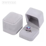 Suede ring box