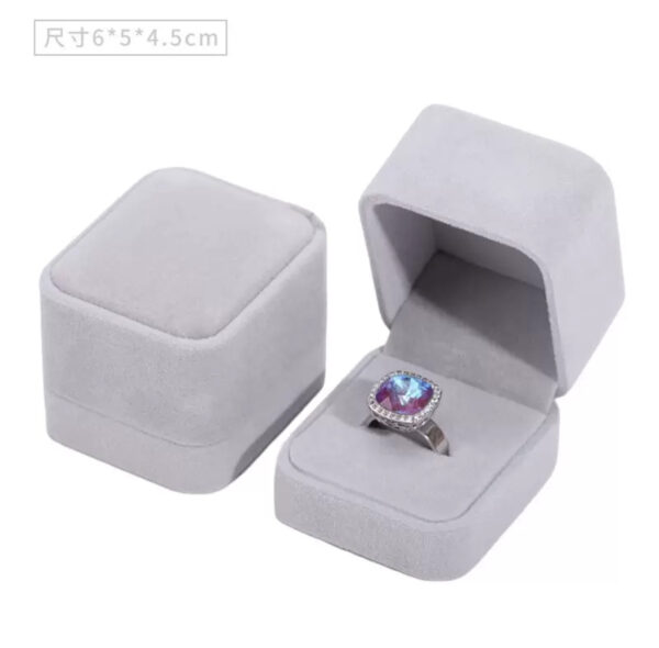 Suede ring box