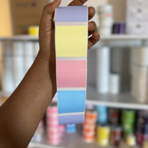 Mixed colour waterproof thermal printing sticker (for all thermal printer)