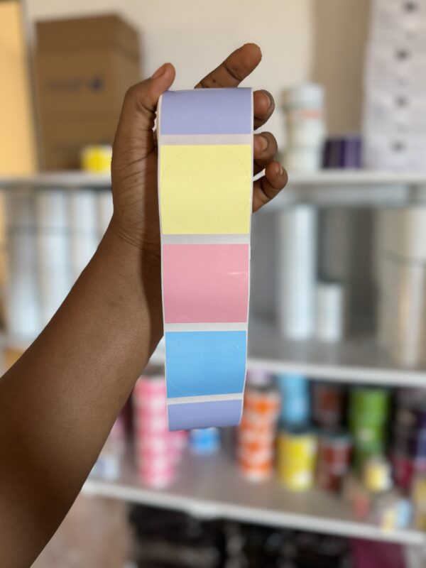 Mixed colour waterproof thermal printing sticker (for all thermal printer)