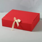 Xmas red fancy gift box (31x25x8cm)
