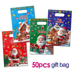Xmas themed nylon bag (50pcs small)