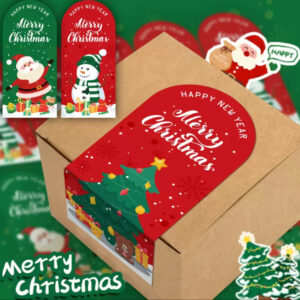 Xmas box sticker 25pcs