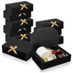 Xmas Black & gold fancy gift box (20x20x10cm)